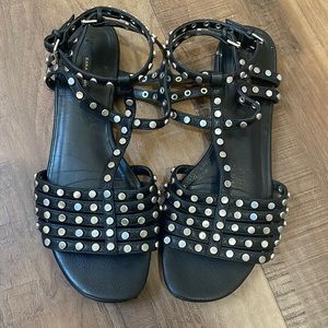 Black Zara gladiator sandals